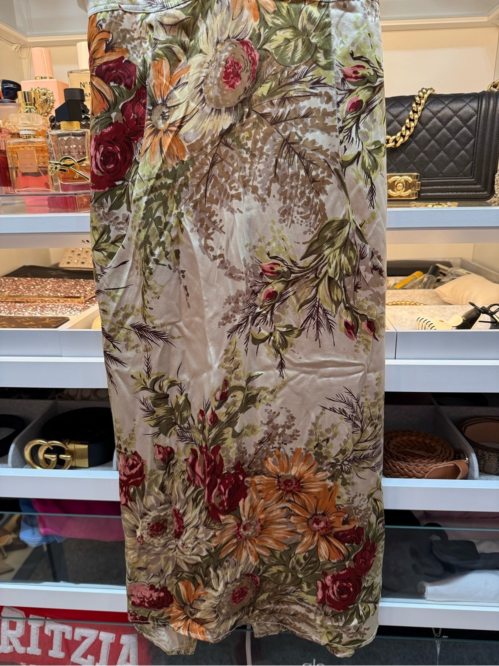 Vintage Dolce & Gabbana 100% Silk Floral Slip Dress IT42 US6 Made in Italy Y2K - Picture 10 of 12